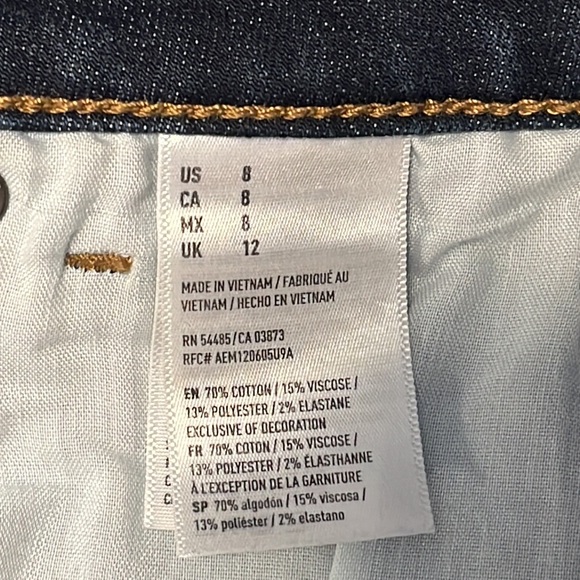 AMERICAN EAGLE Super Stretch Shortie Jean Shorts - Picture 8 of 9